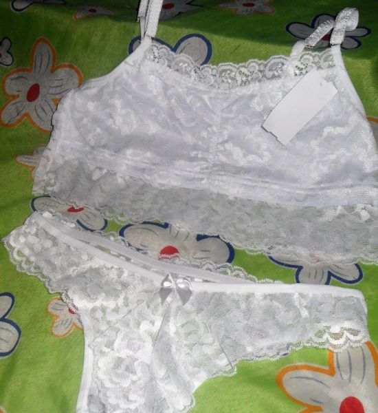 conjunto calcinha+sutiâ renda