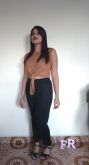 Blusa de camurça com Nó