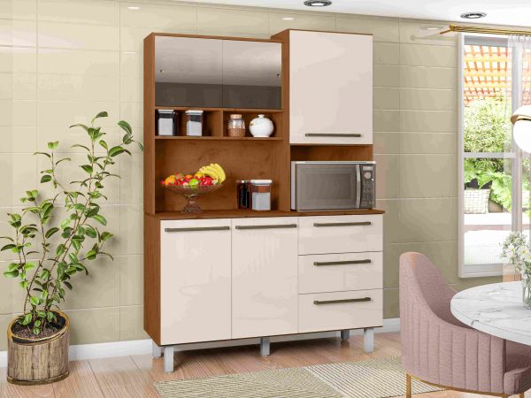 Kit Cozinha Absoluto 5P3G Natura.Off White Zanzini