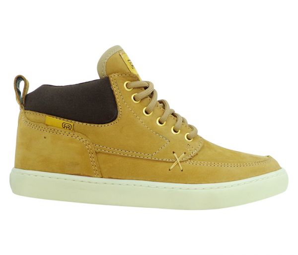Tênis Hocks Coruña Mid Couro Caramelo