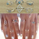 Conjunto 6 Peças Anéis Boho