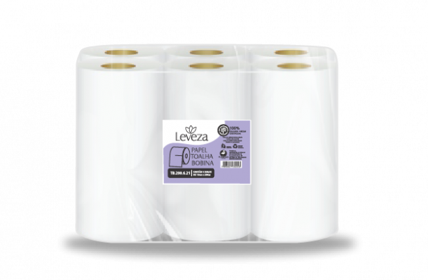 Toalha Bobina Leveza 6x200 100%