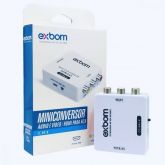 Mini Conversor HD Vídeo Hdmi X Av Rca EXBOM