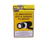 Placa - Ambiente sendo Filmado