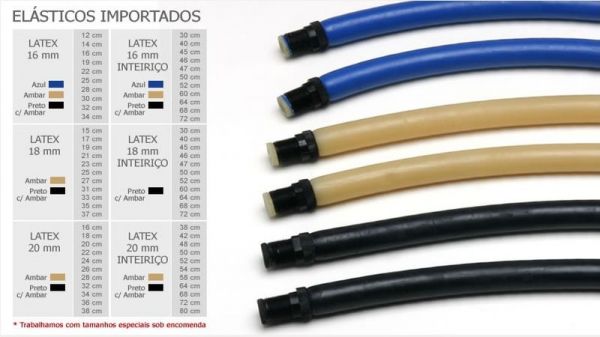ELÁSTICO PAR 16 mm (fino)  8 à 16 cm