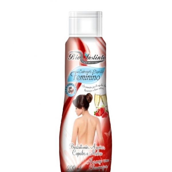 sabonete liquido feminino morango com champane