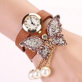 Relógio Quartz, Resistente, Pulseira de Couro. Frete Grátis.