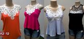 kit 30 blusa Top croped com bengaline diversos