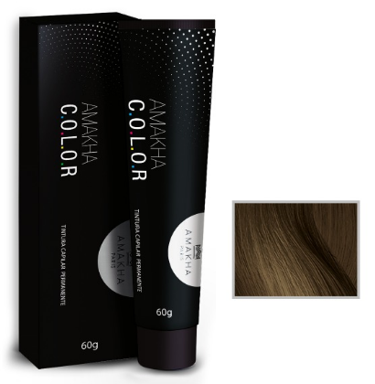 Tintura Capilar Permanente - Amakha C.O.L.O.R - 7.0 - Louro Médio