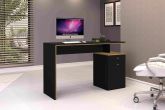 Escrivaninha Office 1G1P Nature.Preto J A Moveis