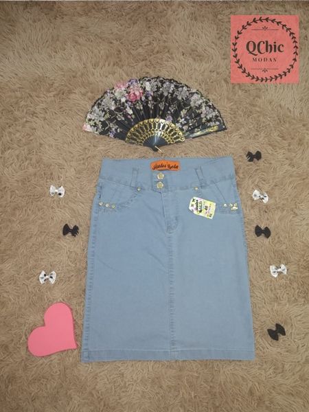 Saia Jeans Secretária