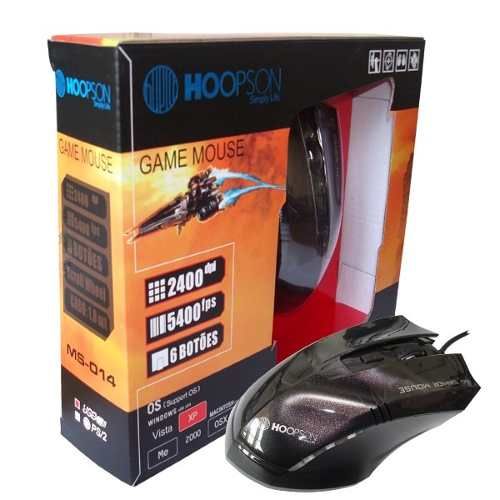 Mouse Super Gamer Hoopson 2400dpi 6 Botoes