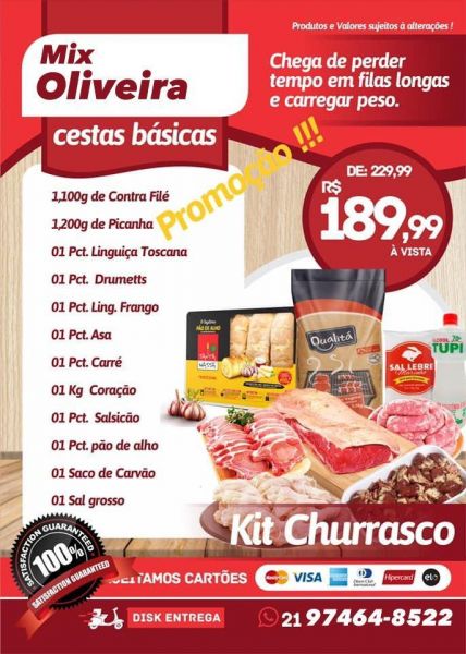 kit churrasco completo entregamos somente nas cidades do Rio de janeiro