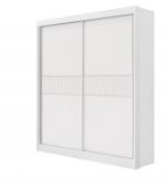 Roupeiro Santorini 2P Branco Ripado D Doro