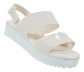 Sandália Plataforma Melissa Style Creme