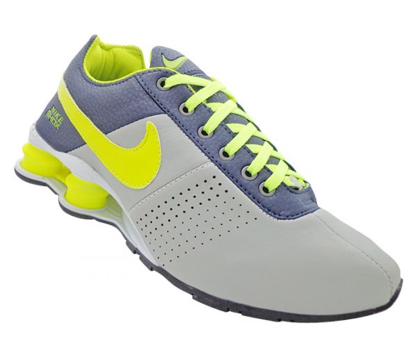 Tênis Nike Shox Deliver Cinza e Verde Limão MOD:13413