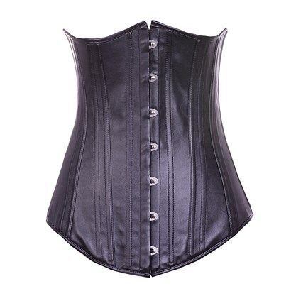 Corselet Luxo Skin Black Barbatana Dupla Sensual Love