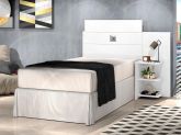 Cabec Box Solteiro Acapulco 90 Branco J A Moveis