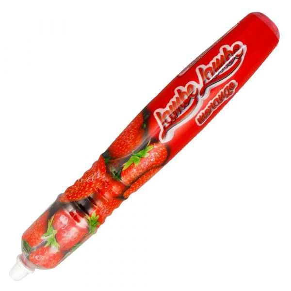 LAMBE LAMBE CANETA COMESTÍVEL SABOROSA 25ML SEDUX MORANGO