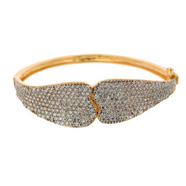 BRACELETE SEMIJOIA CRAVEJADO ZIRCÔNIAS