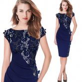 estido Casual Elegante Bordado Especial Mulheres Fina Vfema