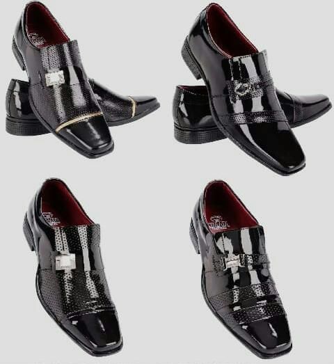 Sapato Masculino de Verniz Khaata, preço por unidade