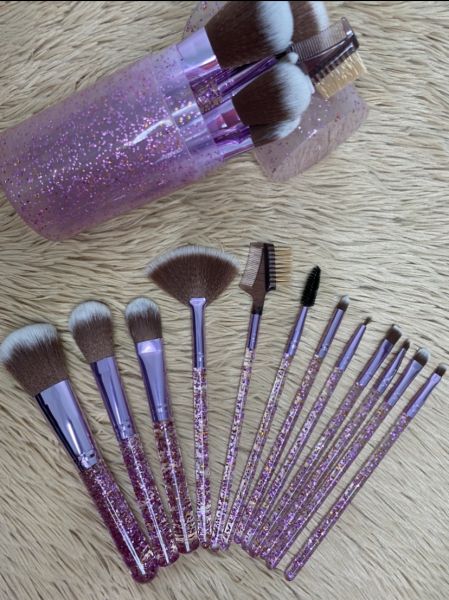 Kit 12 pincéis + porta pincel