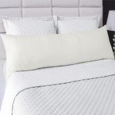Fronha Lisa BodyRoll com Ziper 40x130 Branco Vera Lucia