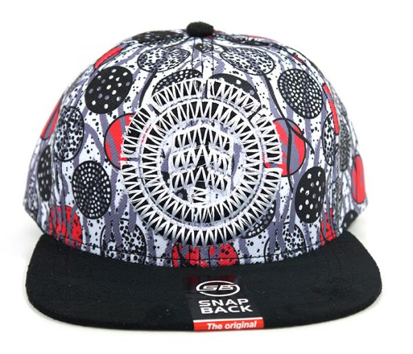 Boné Aba Reta Element Preto e Estampado