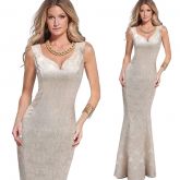 Vestido De Festa Sereia Mulher De Estilo Elegante Vfemage