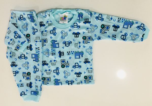 Conjunto RN Canelado Azul