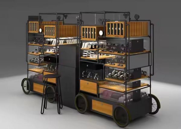 Carrinho Óptico Móvel Luxo – Vitrine para Óculos