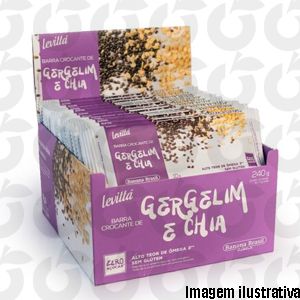 Barra de Cereais de Gergelim e Chia Display 24Unid 10g Levitta