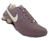 Tênis Nike Shox Deliver Marrom e Creme