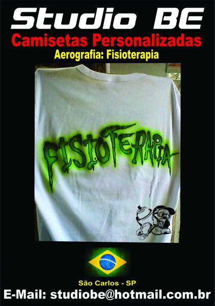 Camisetas em Aerografia da Fisioterapia