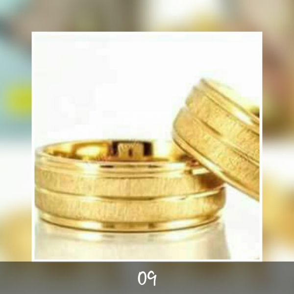 Aliança 8mm com 2 filetes de brilho fosco