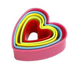 cortador de coração 5 pçs