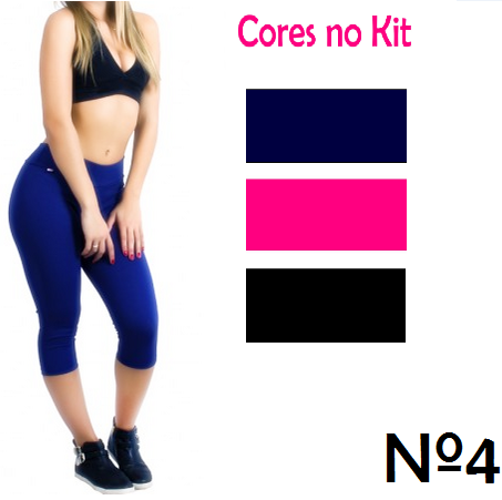 Kit com 3 Corsários Azul, Preto e Rosa