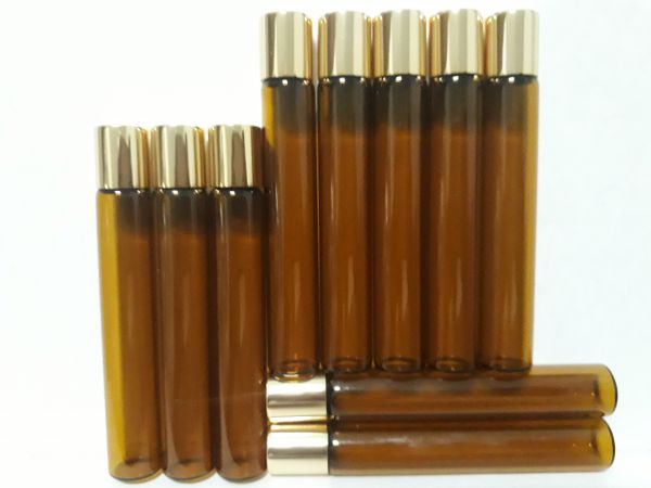 20 Roll on Vidro Âmbar de 10ml