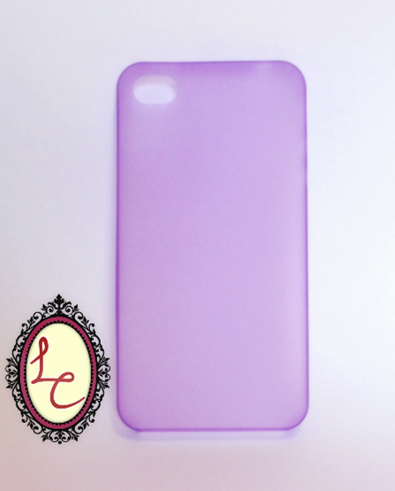 Case super fina transparente roxo - iPhone 4/4S