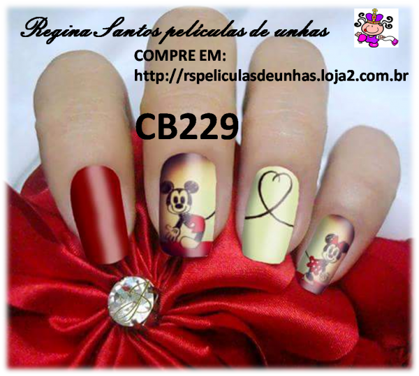 Películas impressas para unhas CB229