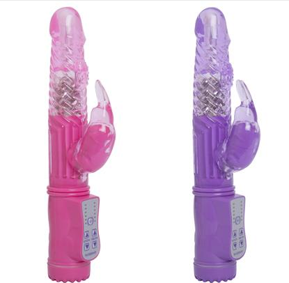 VIBRADOR ROTATIVO RABBIT 12 VIBRAÇÕES 22 X 3CM SENSUAL LOVE