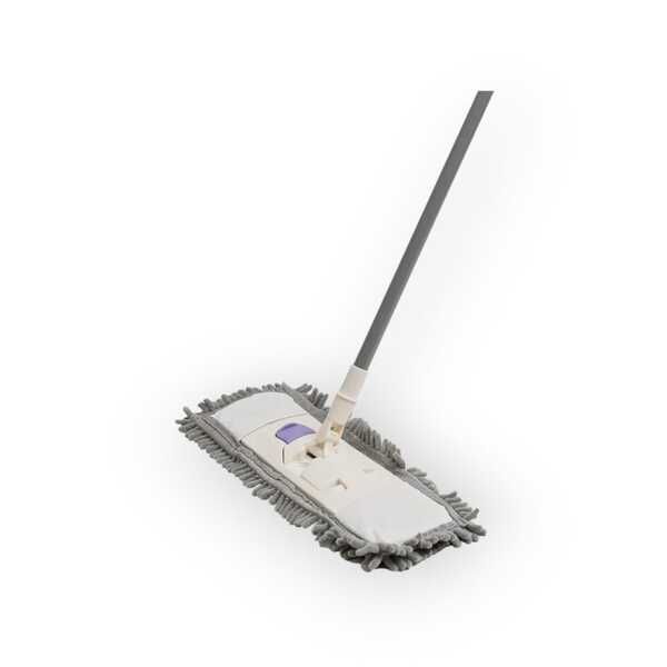 Mop Flat Com Esfregao De Chenille Branco Simplo | Leroy Merlin