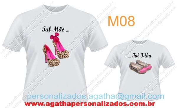 Camisetas personalizadas Tal Mãe Tal Filha (M08)