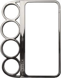 CASE SOCO INGLÊS PRATA CROMADO PARA IPHONE 5 E 5S