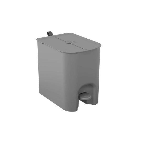 Lixeira Borboleta Cinza com Pedal 12 Litros