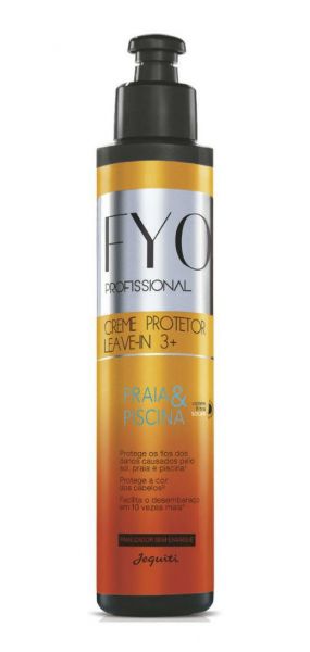 Creme Protetor Leave-in 3 + Fyo Proteção & Recuperação Praia & Piscina Jequiti