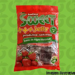 Bala Sweet Jelly Morango 500 Gramas Sweet