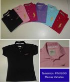 Polo luxo malha piquet Feminina R$ 32,00