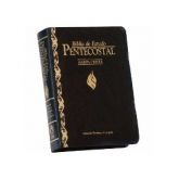 Bíblia de Estudo Pentecostal Com Harpa Pequena Preta Cpad